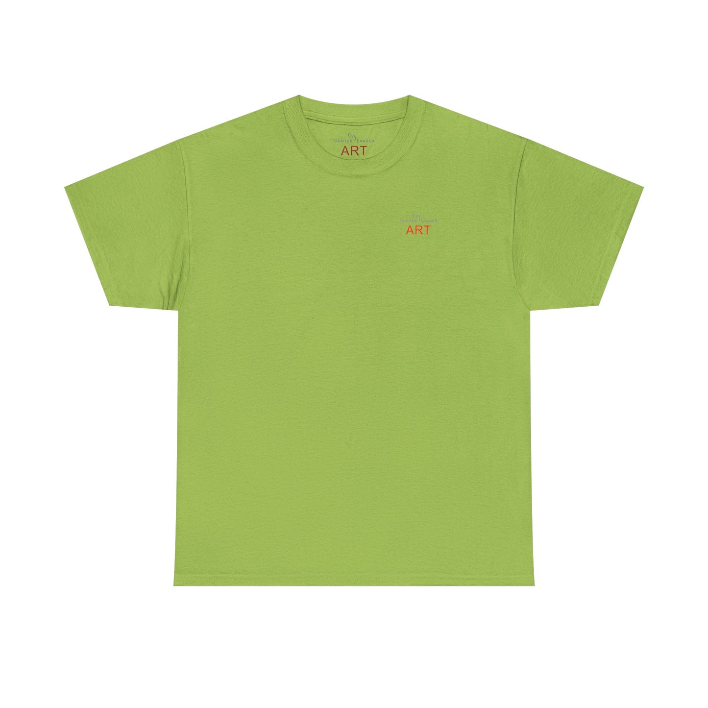 Unisex Heavy Cotton Tee - Motiv: Front Logo & Rückseite Lina, Neck Label