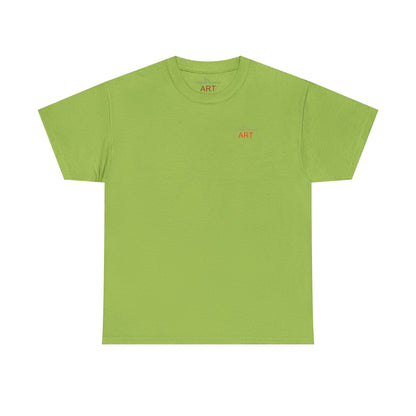 Unisex Heavy Cotton Tee - Motiv: Front Logo & Rückseite Lina, Neck Label