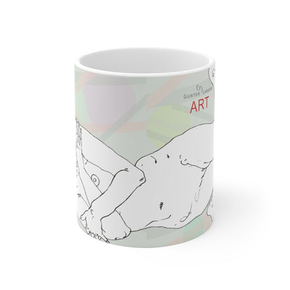 Ceramic Mug (EU) - Motiv: Leonie, Mikado, Farbkreise