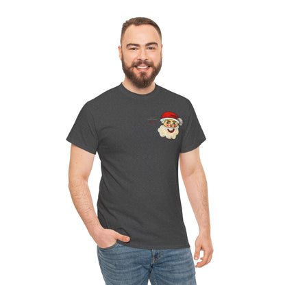 Unisex Heavy Cotton Tee - Motiv: Weihnachtsmann, H 13 cm