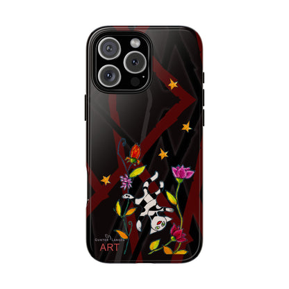 Tough Cases - iPhone - Motiv: Katze schwebt und Ranken, H 7,73 cm, Mikado3