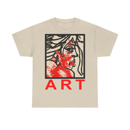Unisex Heavy Cotton Tee  - Motiv: Front Ria, H 48,5 cm