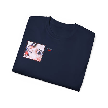 Unisex Ultra Cotton Tee - Motiv: Front Annette (Ausschnitt) & Rückseite Annette