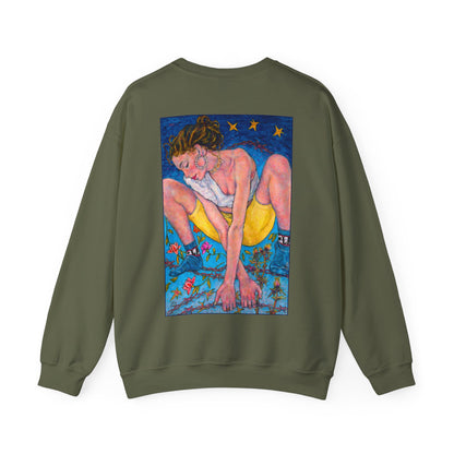 Unisex Heavy Blend™ Crewneck Sweatshirt - Motiv: Front Alva (Ausschnitt) &  Rückseite Alva