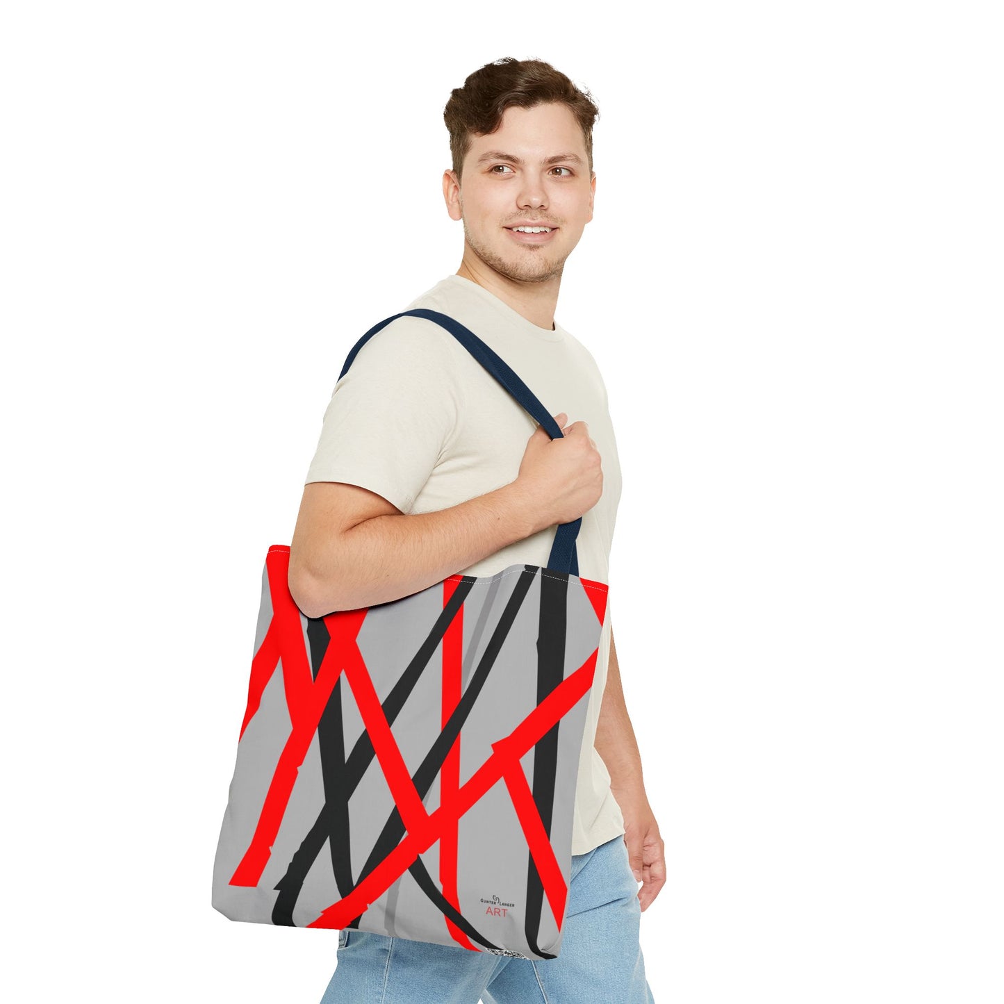 Tote Bag (AOP) - Motiv: Mikado, Grau