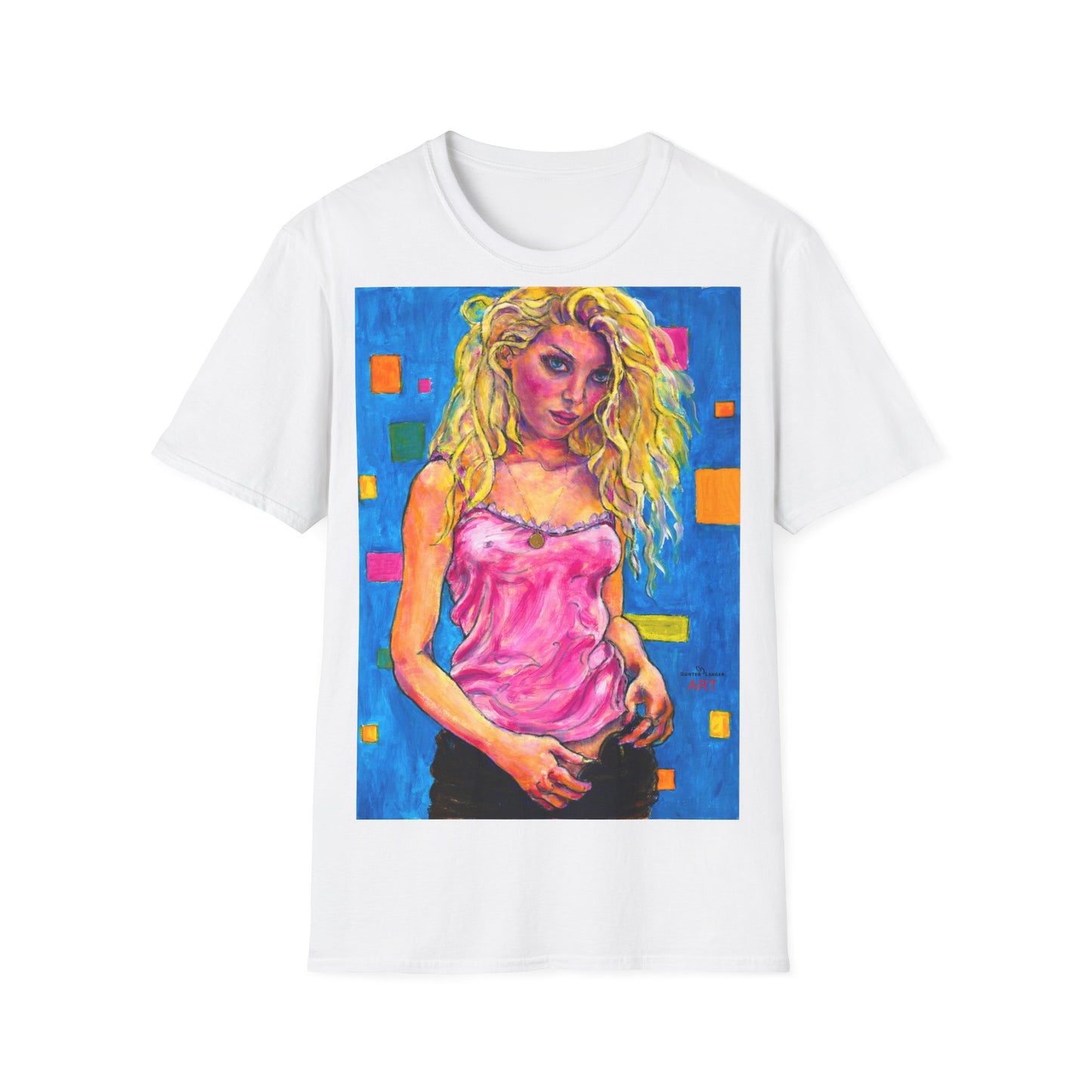 Unisex Softstyle T-Shirt - Motiv: Front Maria  H 49cm Korr2 sw