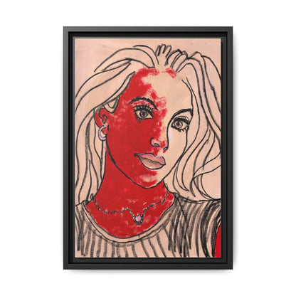 Matte Canvas, Framed (Multi-color) - Motiv: Christina, H 45,72 bis 76,20 cm