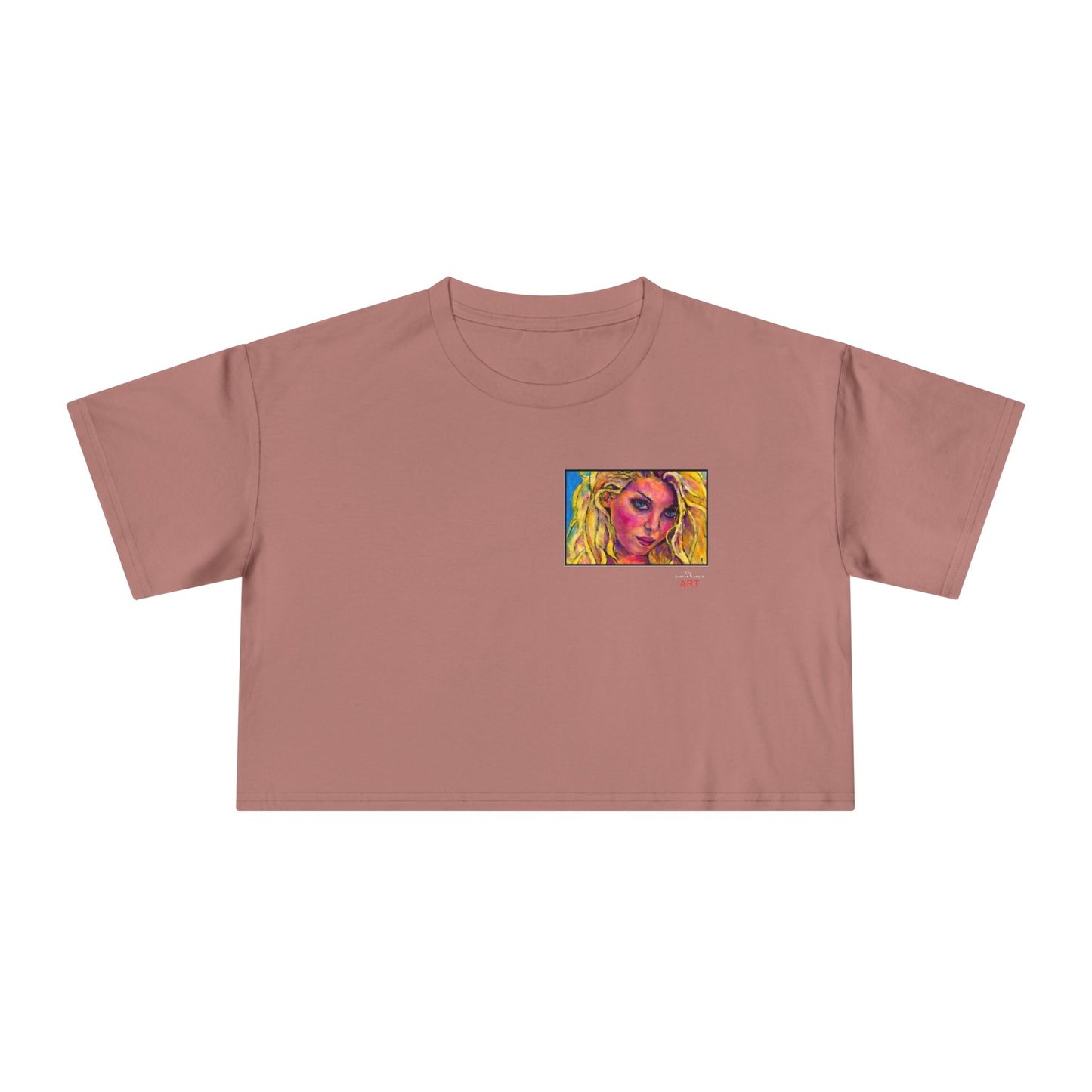 Women's Crop Tee - Motiv: Front "Maria" H 8,6 cm & Rückseite "Maria" (Ausschnitt) H 24,8 cm