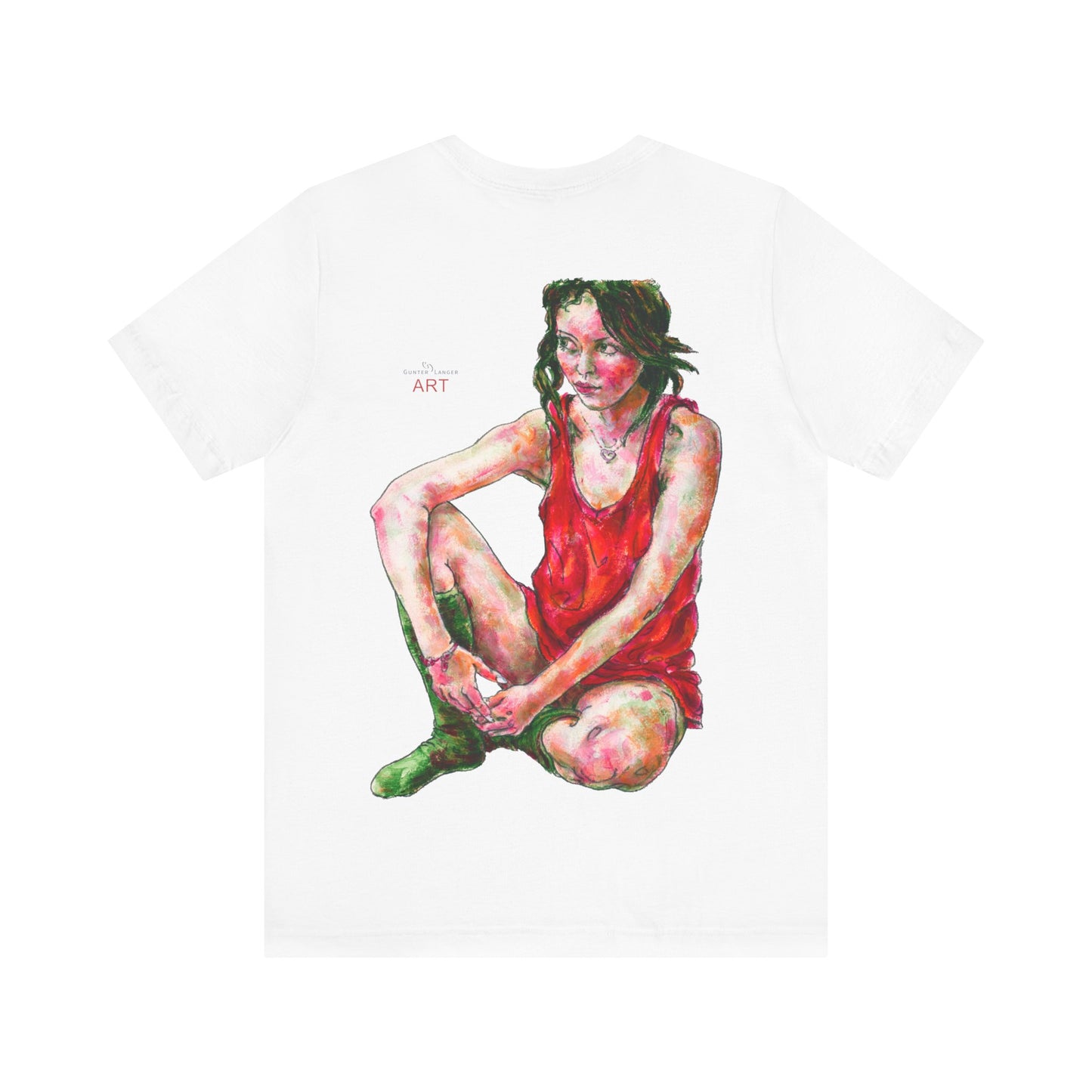 Unisex Jersey Short Sleeve Tee - Motiv: Front Alea (Ausschnitt) & Rückseite  Alea