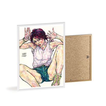 Posters with Wooden Frame - Motiv: Siegesgöttin