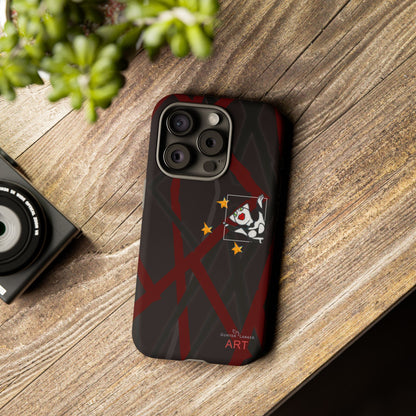 Tough Cases - iPhone - Motiv:  "Miau" klein H 8 cm, Sternenhimmel, Mikado3