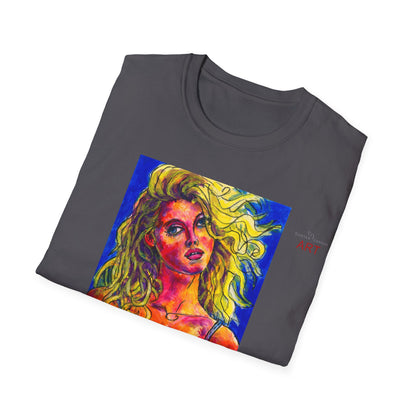Unisex Softstyle T-Shirt - Motiv: Front Mascha,  H 33cm Korr2 sw