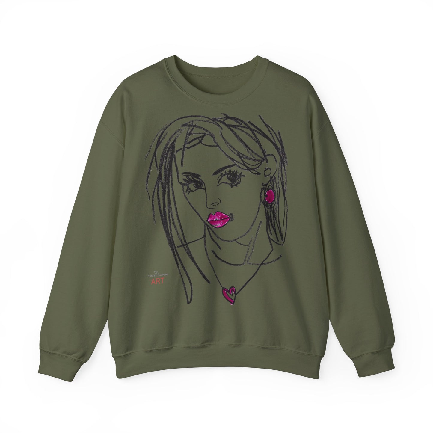 Unisex Heavy Blend™ Crewneck Sweatshirt - Motiv Front Raja