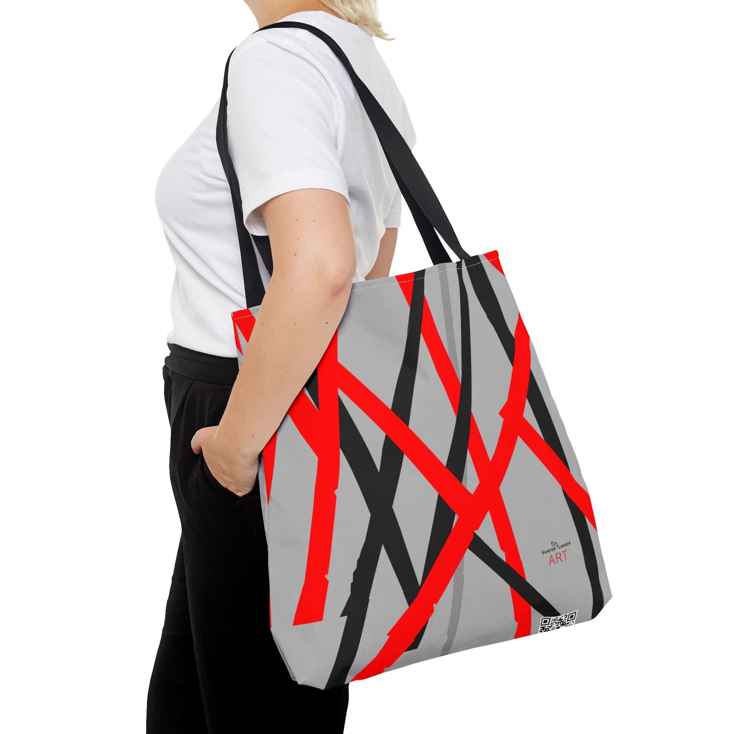 Tote Bag (AOP) - Motiv: Mikado, Grau