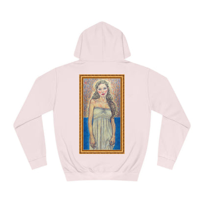 Unisex College Hoodie - Motiv: Front Marie (Ikone) & Rückseite Marie (Rahmen)