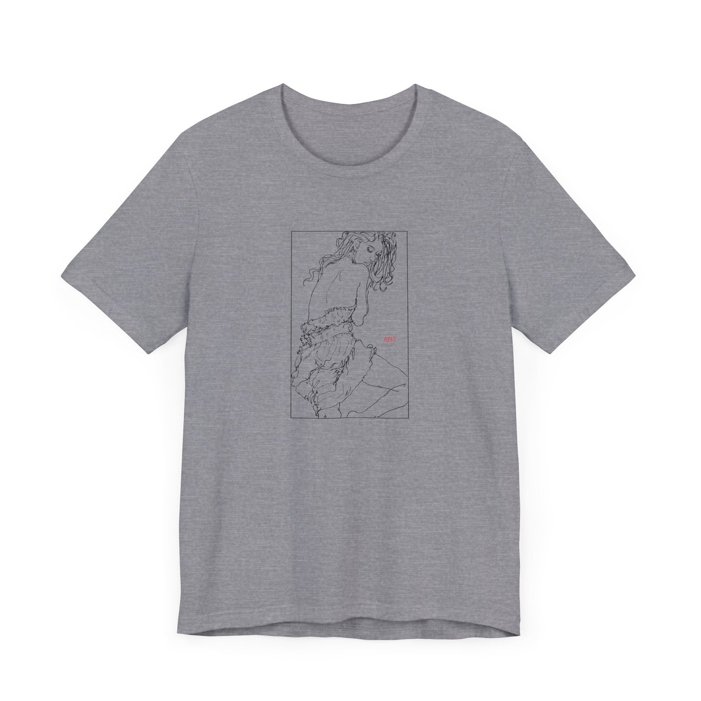 Unisex Jersey Short Sleeve Tee - Motiv: Front Giselle, im Kasten H 25 cm