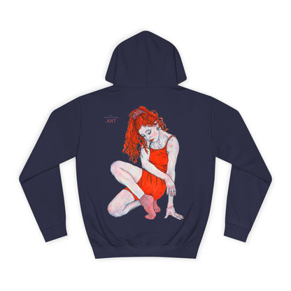 Unisex College Hoodie - Motiv: Rückseite Julia, H 49 cm