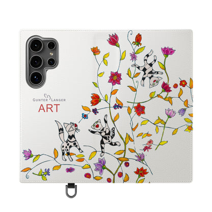 Flip Cases - Motiv: Drei Karierte Katzen auf weiß