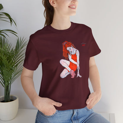 Unisex Jersey Short Sleeve Tee - Motiv: Front Julia, H 25 cm