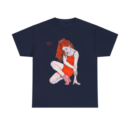 Unisex Heavy Cotton Tee - Motiv: Front Julia, H 41 cm