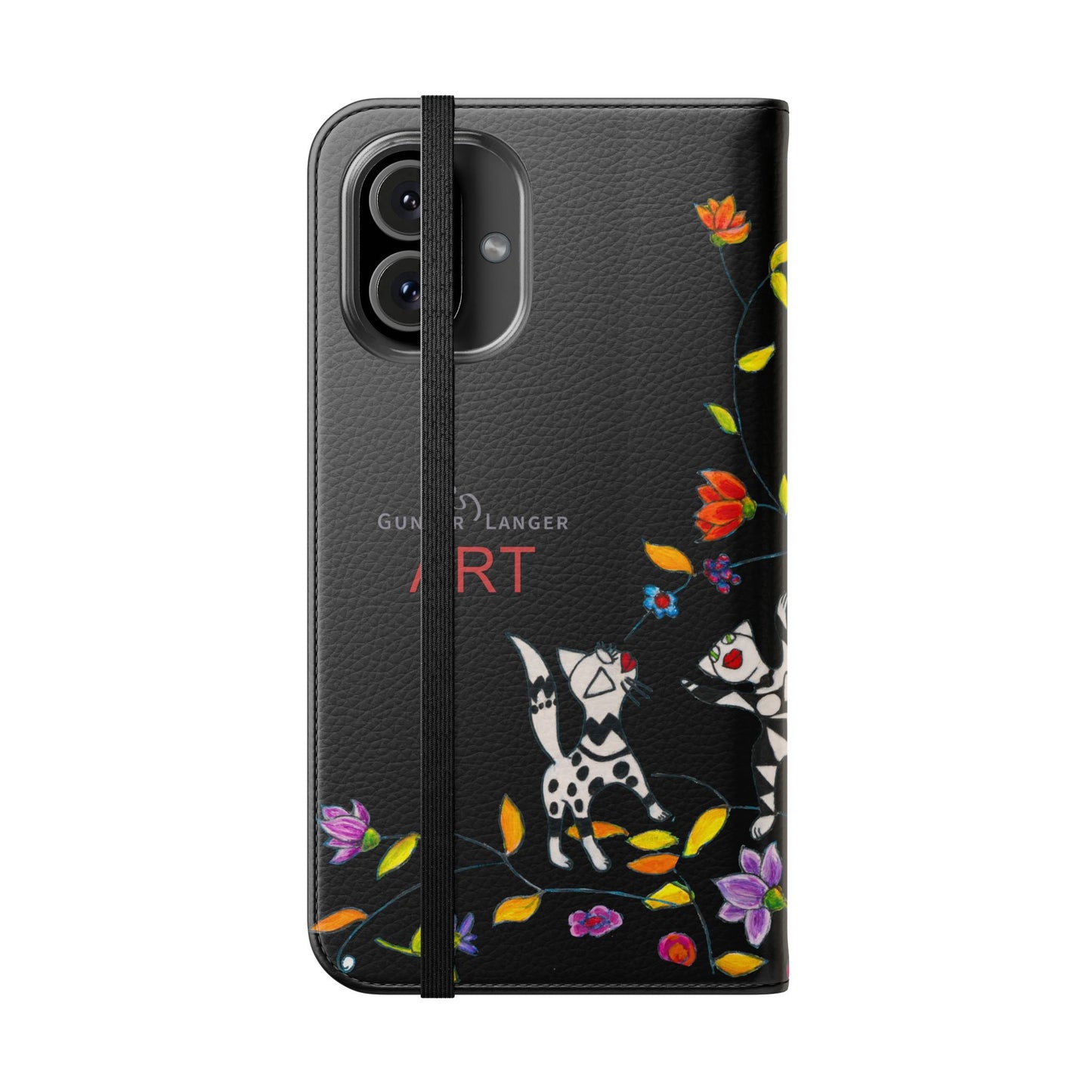 Flip Cases - Motiv: Waldnymphen, Schwarz, Seifenblasen