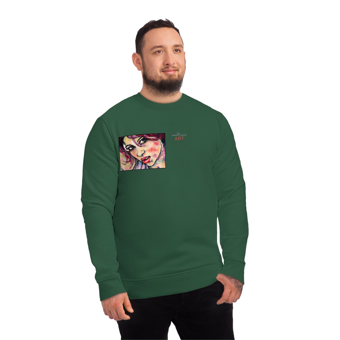 Unisex Changer Sweatshirt - Motiv: Front Nike, H12 cm (klein) & Rückseite Nike, H 43 cm