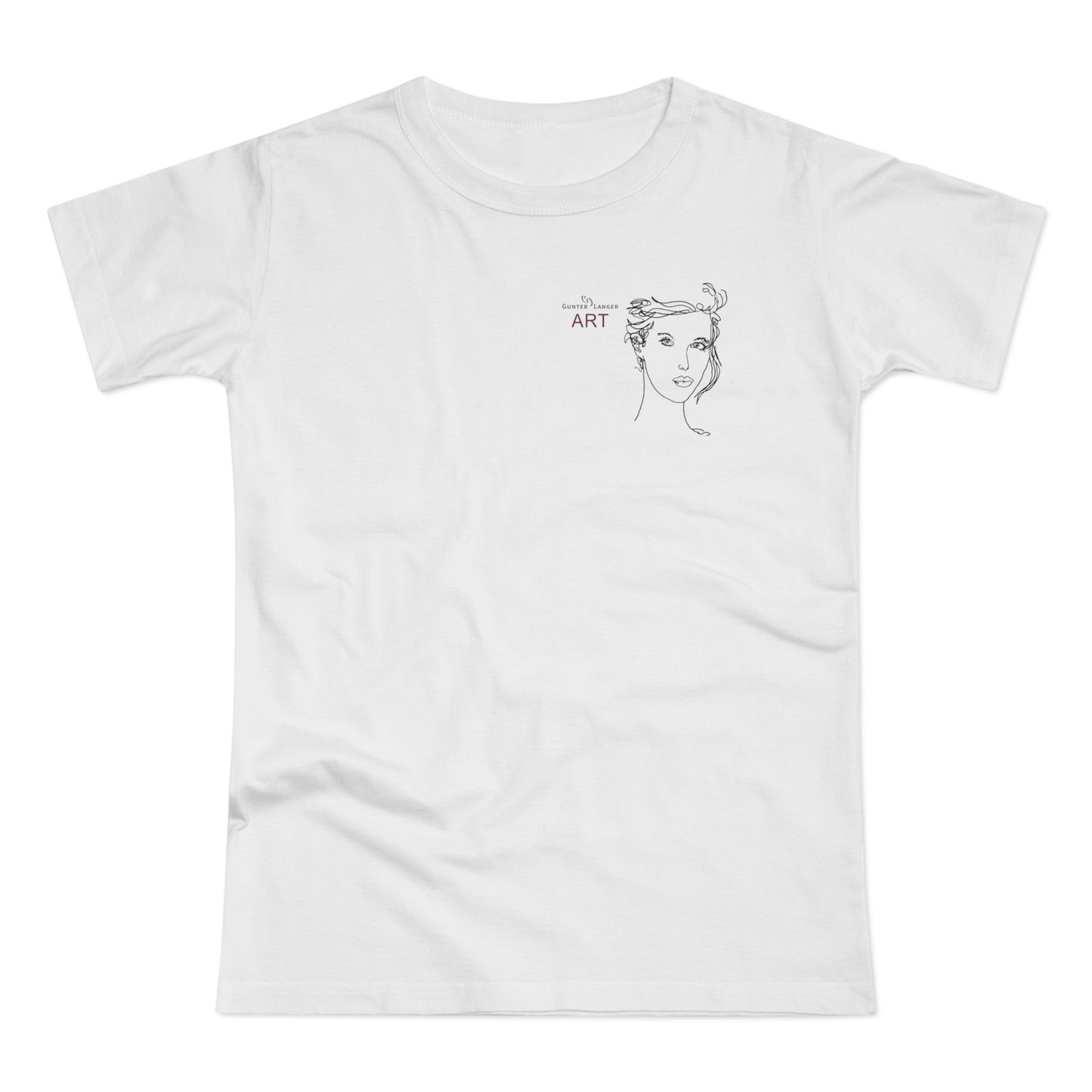 Single Jersey Women's T-shirt - hell - Motiv: Helena, H 11,5 cm