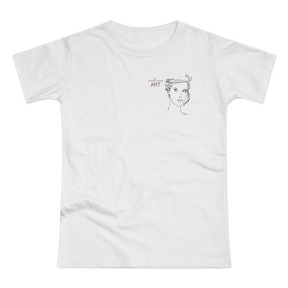 Single Jersey Women's T-shirt - hell - Motiv: Helena, H 11,5 cm