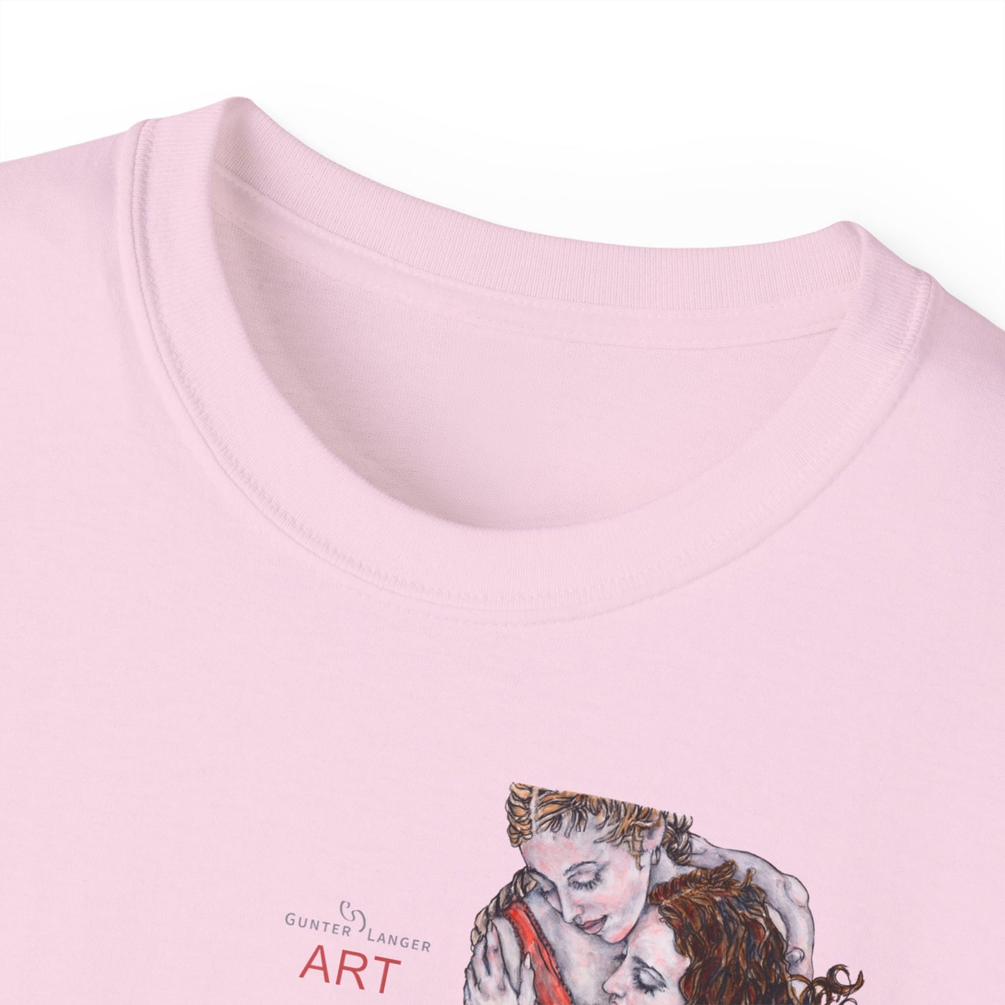 Unisex Ultra Cotton Tee - Mutter und Tochter - Motiv Bei dir (klein) & Bei dir (groß)