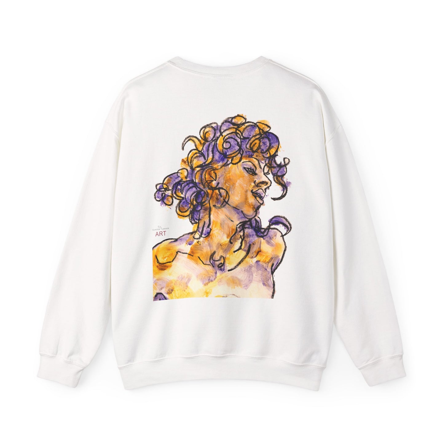 Unisex Heavy Blend™ Crewneck Sweatshirt - Motiv: Front Logo & Rückseite Pauline