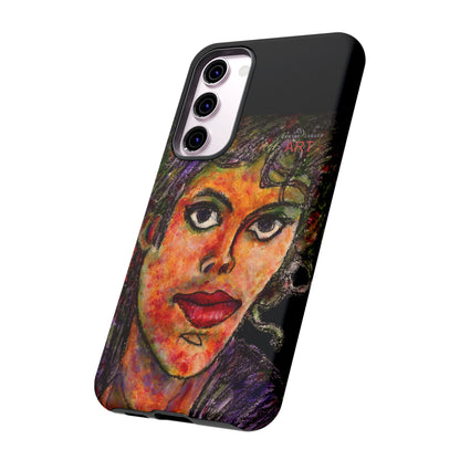 Tough Cases - Google Pixel - Samsung Galaxy - Motiv: MJ, Schwarz