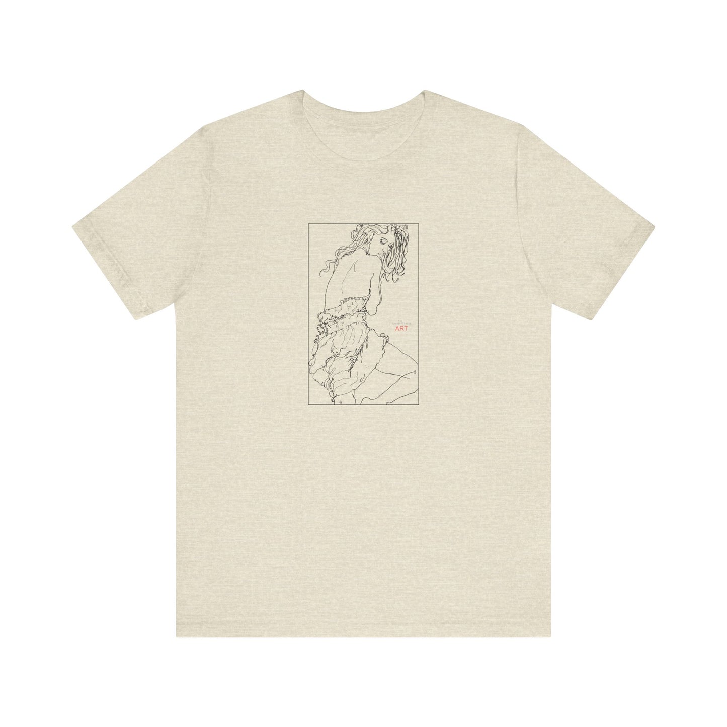 Unisex Jersey Short Sleeve Tee - Motiv: Front Giselle, im Kasten H 25 cm