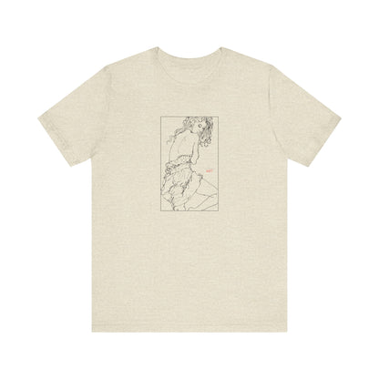 Unisex Jersey Short Sleeve Tee - Motiv: Front Giselle, im Kasten H 25 cm