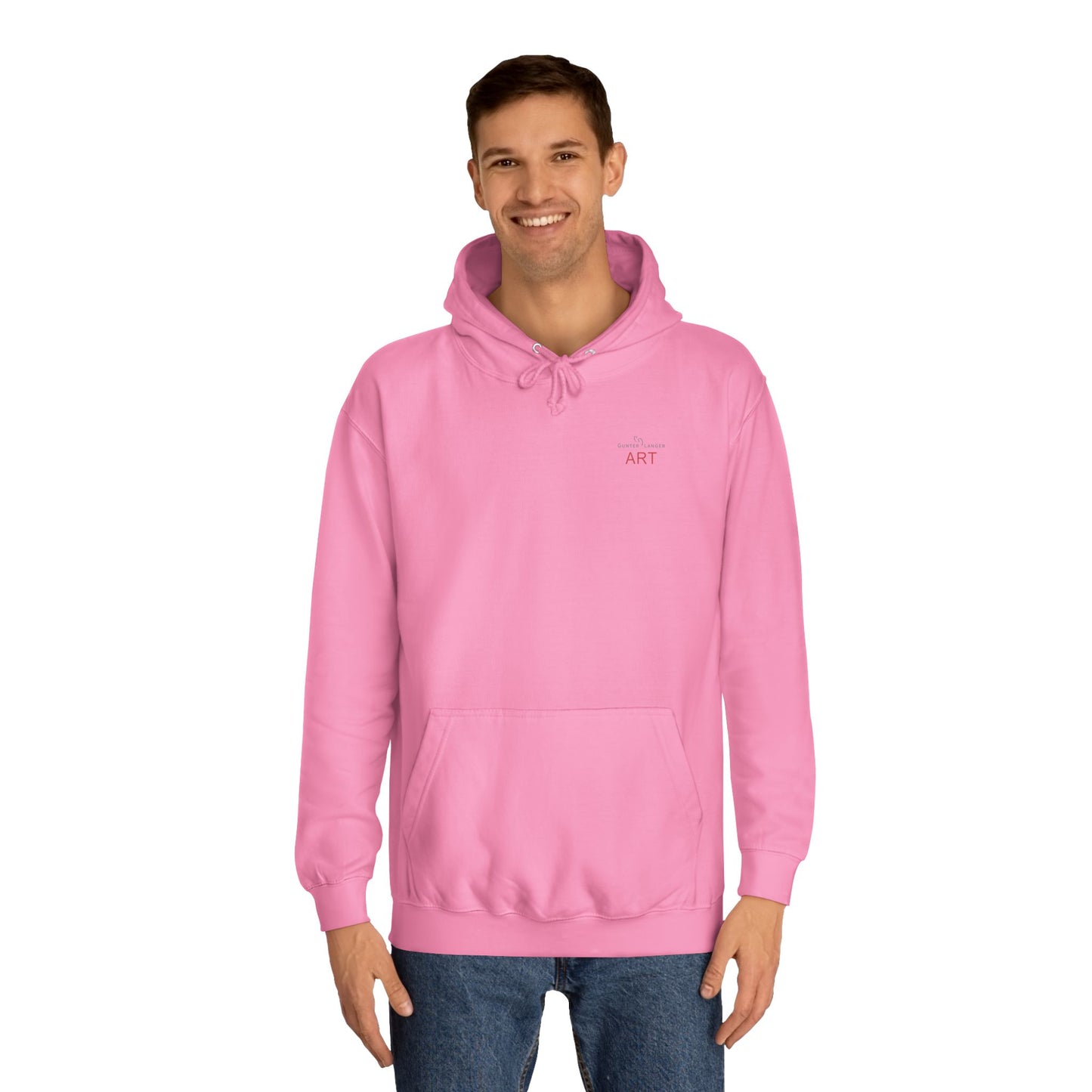 Unisex College Hoodie - Motiv: Front Logo & Rückseite Nähe, (gerahmt, H 48,5 cm)