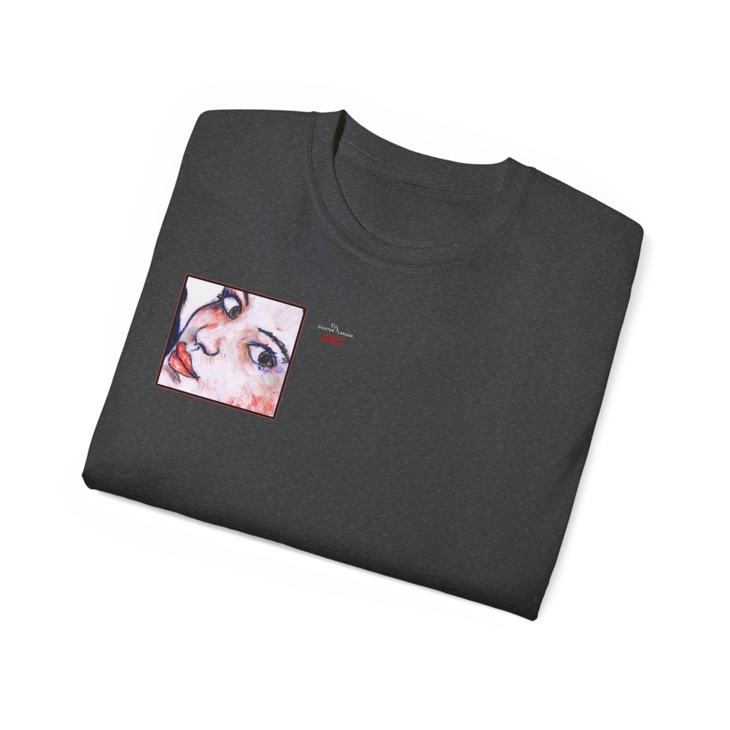 Unisex Ultra Cotton Tee - Motiv: Front Annette (Ausschnitt) & Rückseite Annette