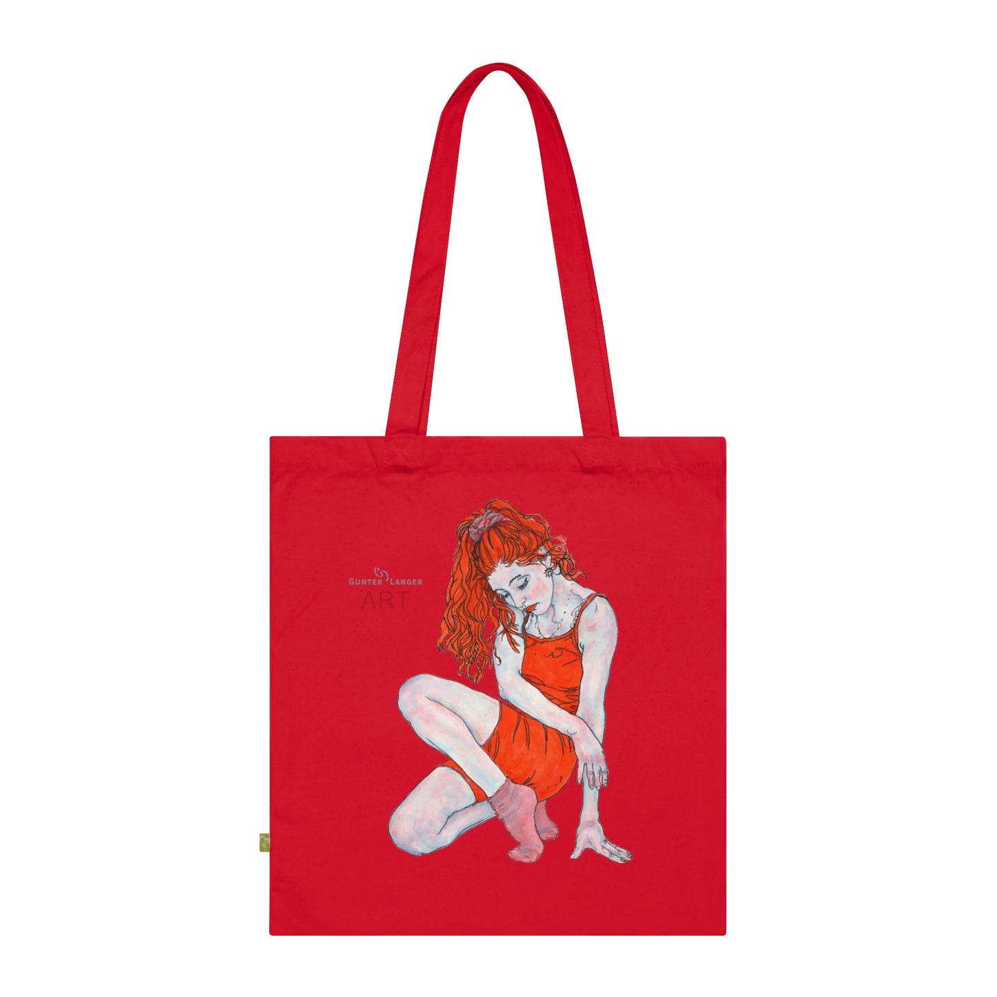 Organic Cotton Tote Bag - Motiv: Julia, einseitig beruckt, H 30 cm