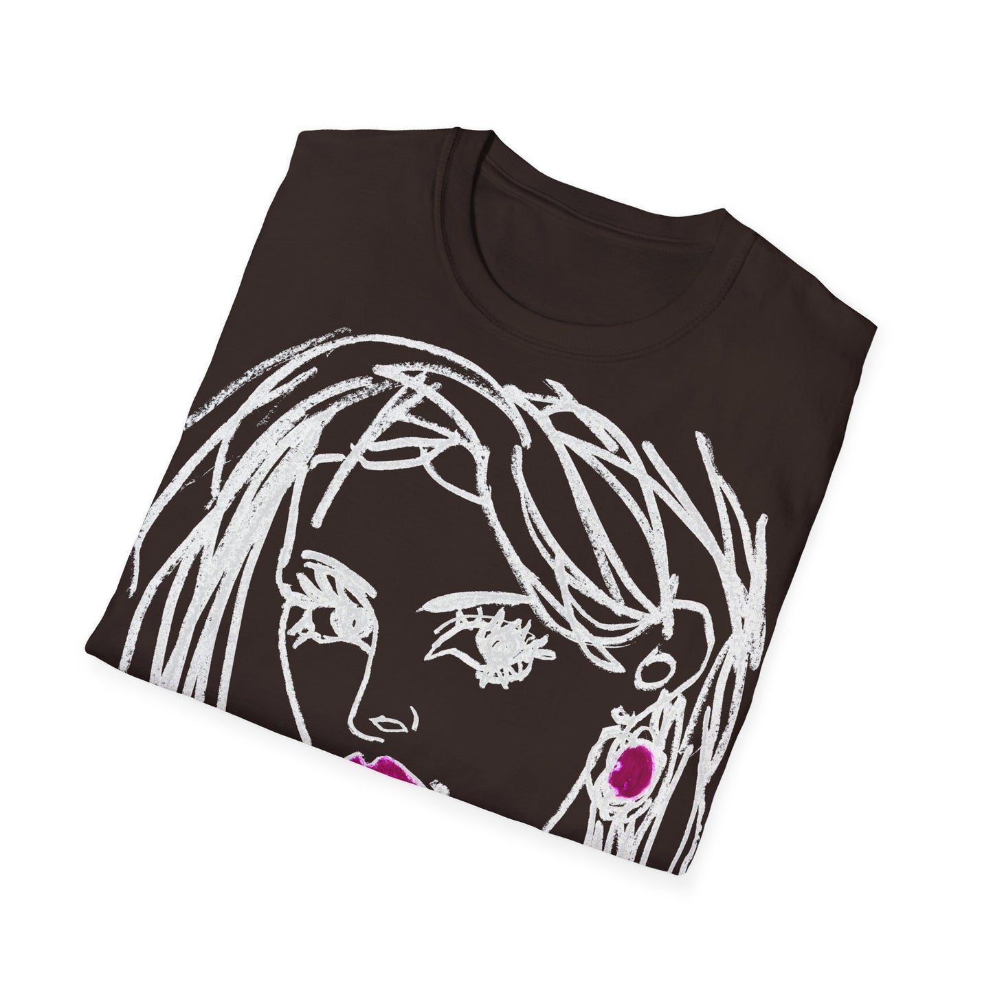 Unisex Softstyle T-Shirt - Motiv: Front Raja, H 49cm sw