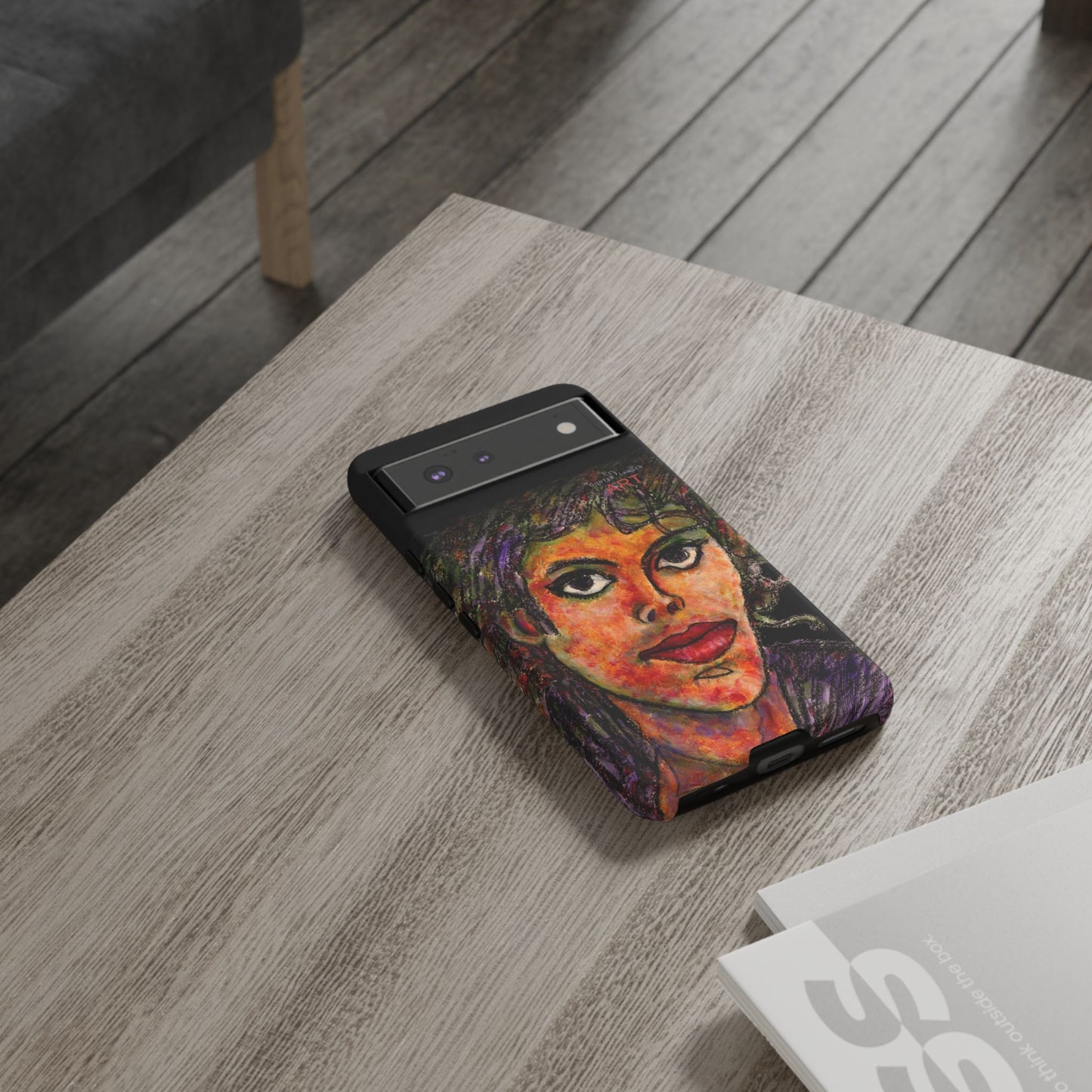 Tough Cases - Google Pixel - Samsung Galaxy - Motiv: MJ, Schwarz