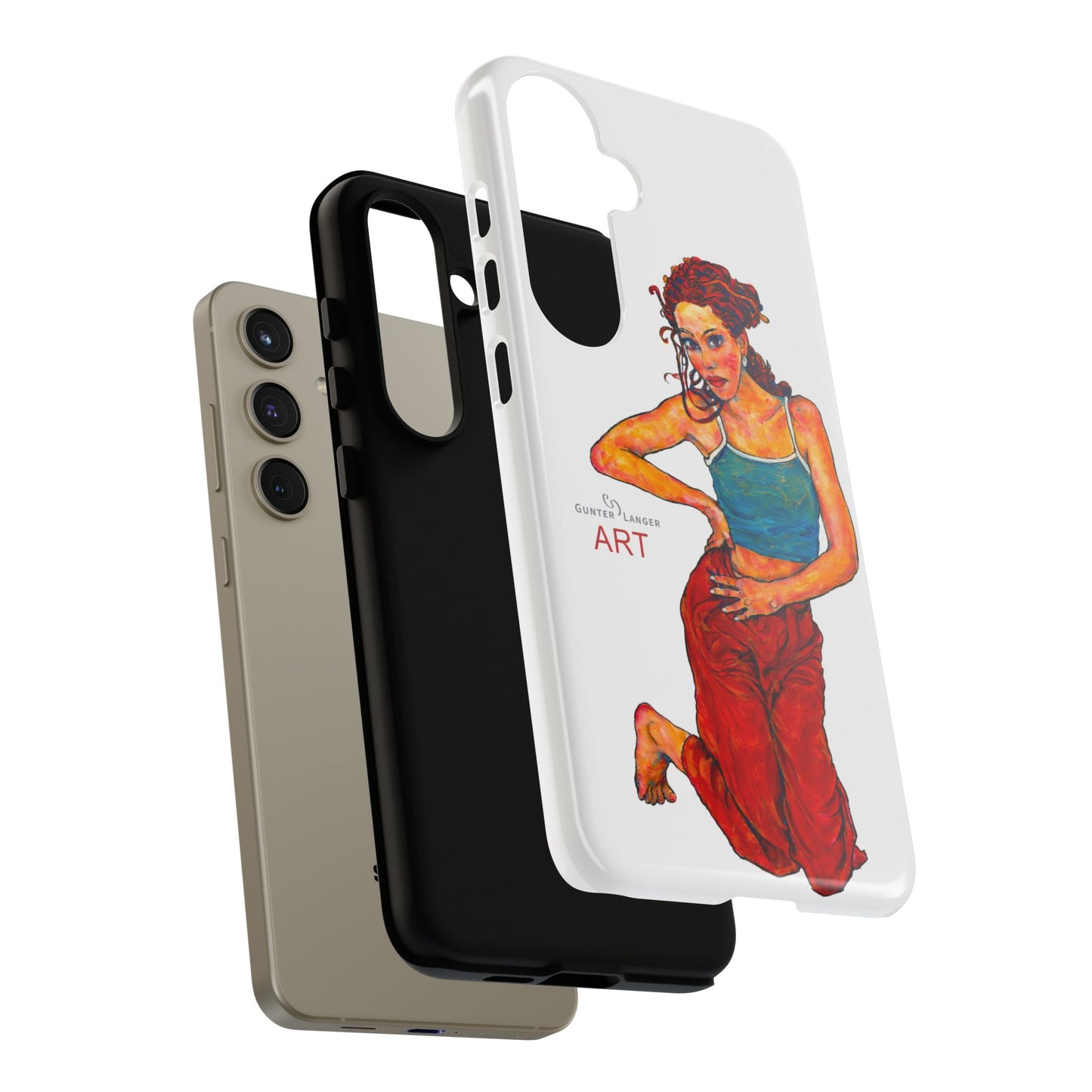 Tough Cases - Google Pixel - Samsung Galaxy - Motiv: Lea, Weiß