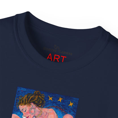 Unisex Ultra Cotton Tee - Motiv: Alva & Alva, Neck Label