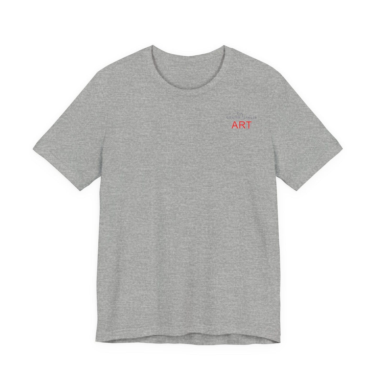 Unisex Jersey Short Sleeve Tee - Motiv: Front Logo & Rückseite Julia, H 49 cm