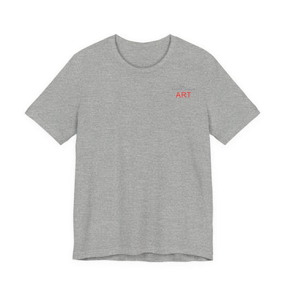 Unisex Jersey Short Sleeve Tee - Motiv: Front Logo & Rückseite Julia, H 49 cm