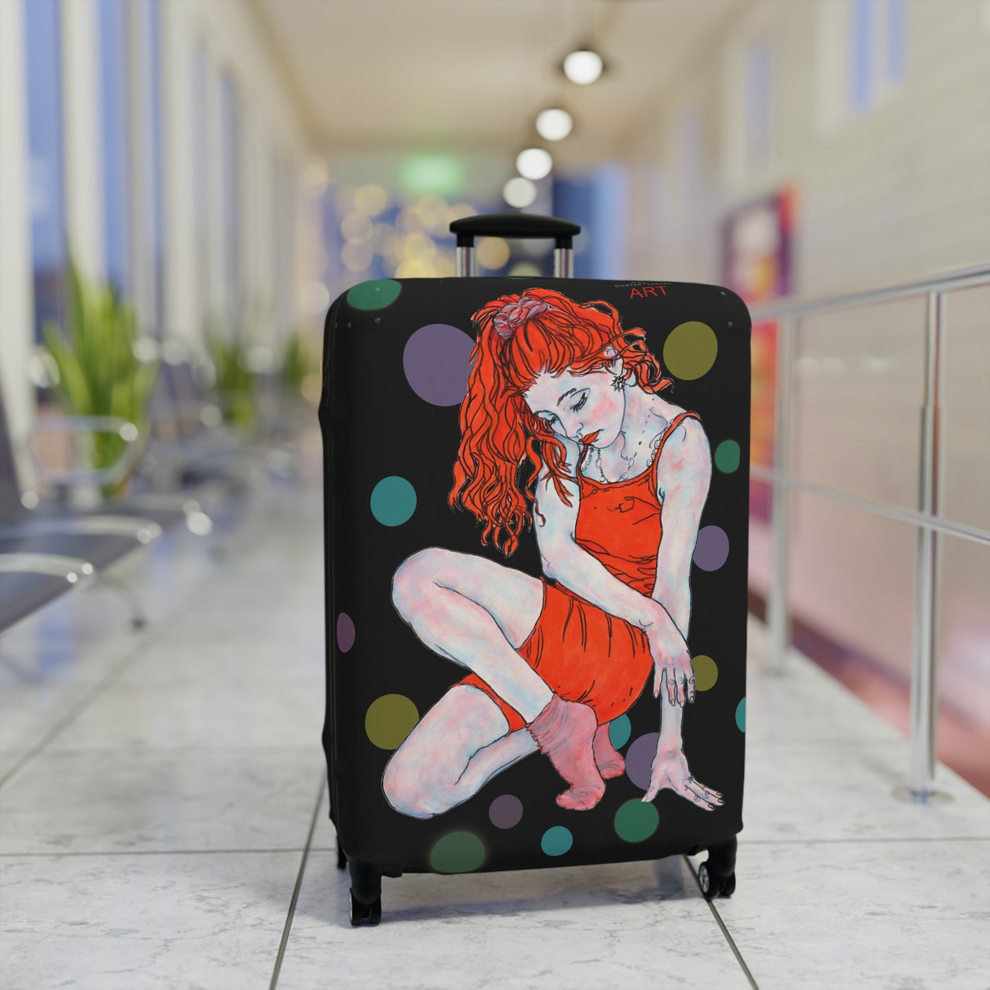 Luggage Cover - Motiv: Julia, Farbkreise