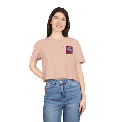 Women's Crop Tee  - Motiv: Valea, H 8 cm