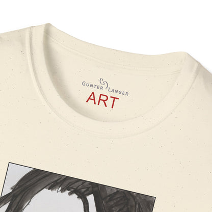 Unisex Softstyle T-Shirt - Motiv: Front & Rückseite Edda, 28,5 cm, Neck Label