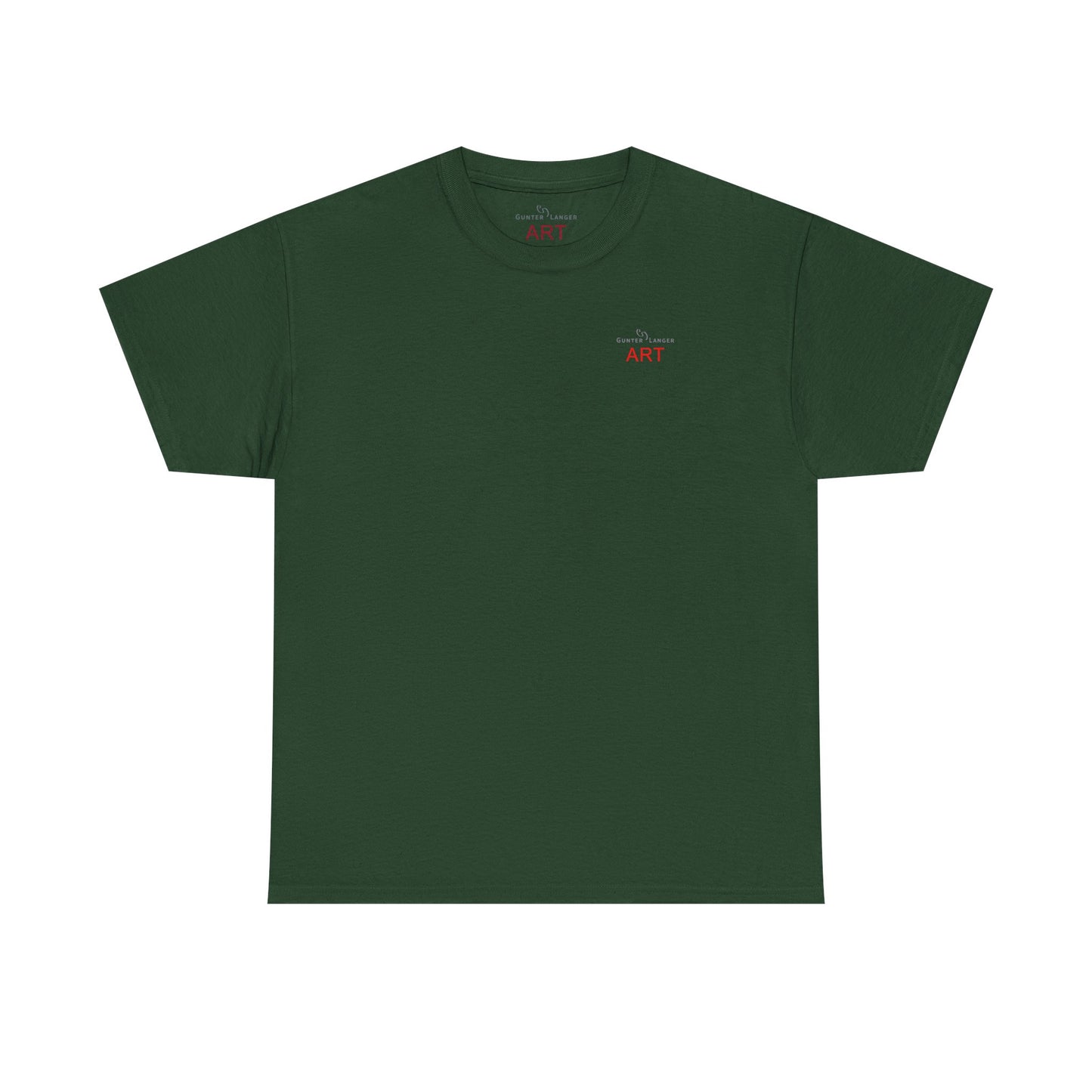 Unisex Heavy Cotton Tee - Motiv: Front Logo & Rückseite Lina, Neck Label
