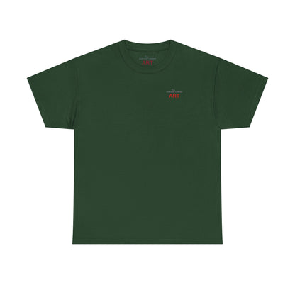 Unisex Heavy Cotton Tee - Motiv: Front Logo & Rückseite Lina, Neck Label