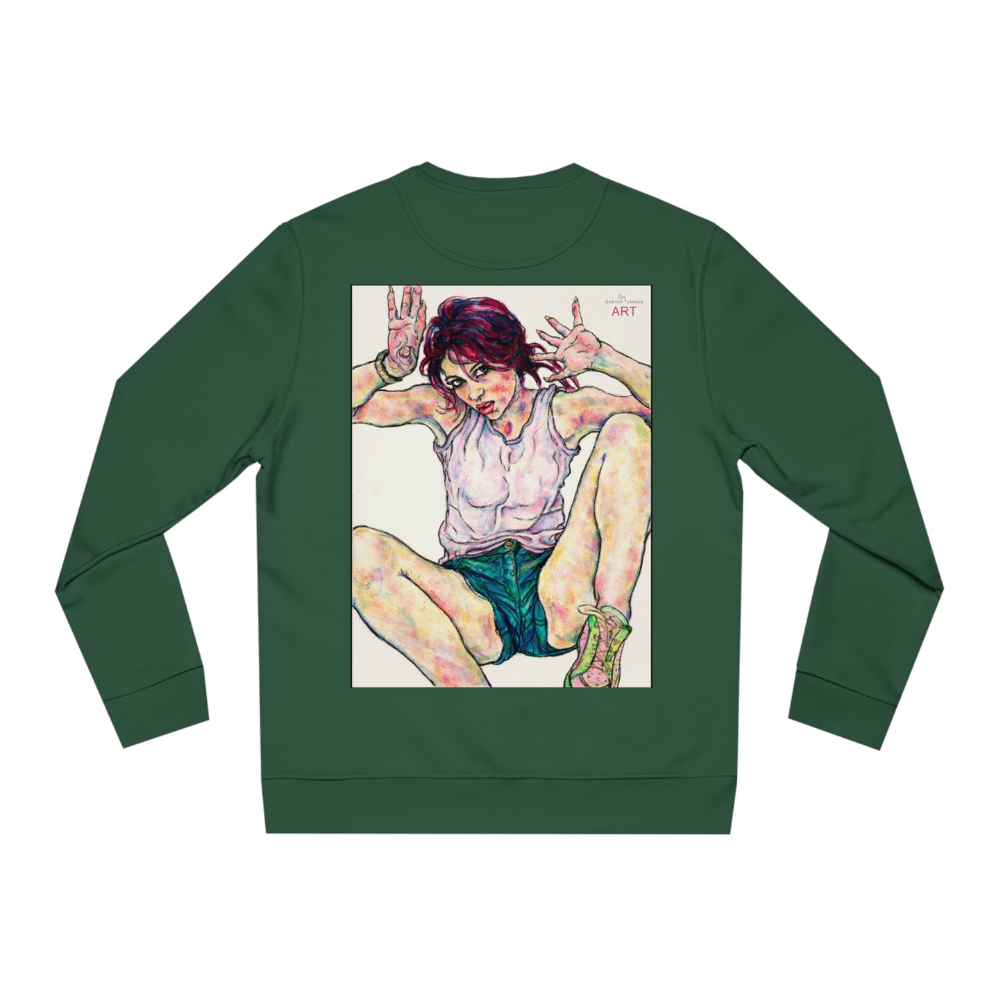 Unisex Changer Sweatshirt - Motiv: Front Nike, H12 cm (klein) & Rückseite Nike, H 43 cm