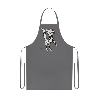 Cotton Apron - Motiv: Katze steht, H 31,64 cm