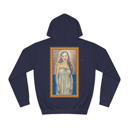 Unisex College Hoodie - Motiv: Front Marie (Ikone) & Rückseite Marie (Rahmen)